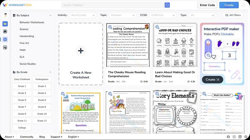 Worksheetzone - AI-hub for teachers